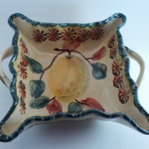 Made in Italy square  handled dish oven proof